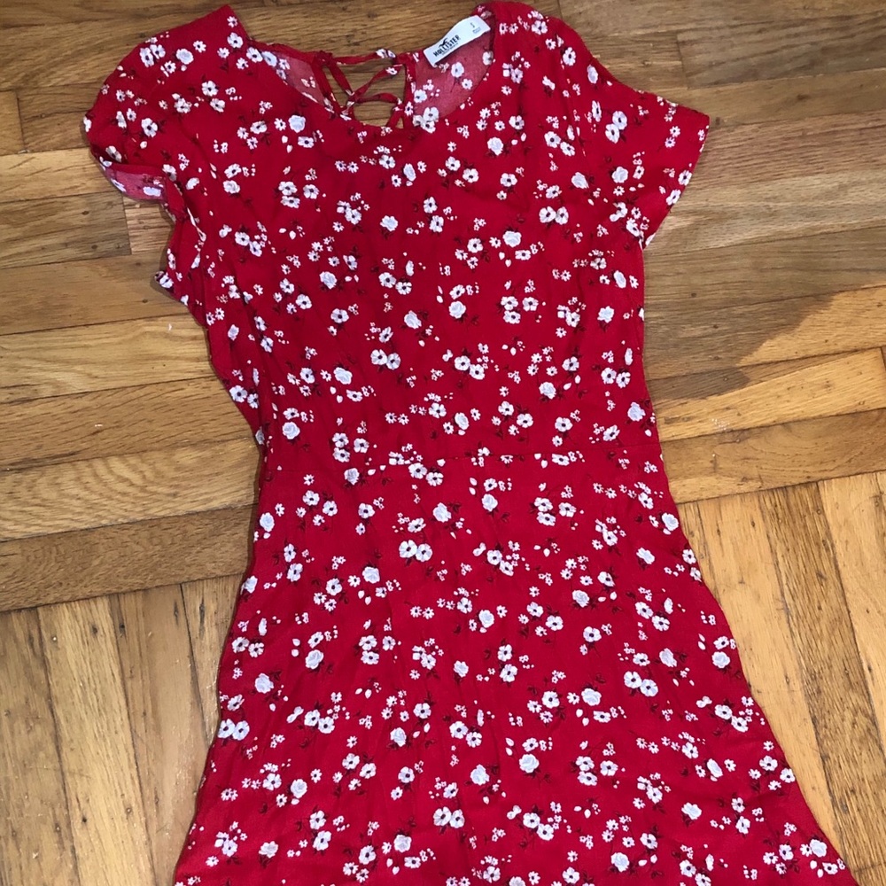 Hollister Red Floral Dress